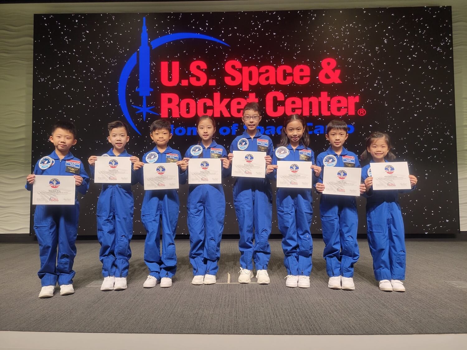 Graduation ceremony at the U.S. Space & Rocket Center in Huntsville, Alabama.