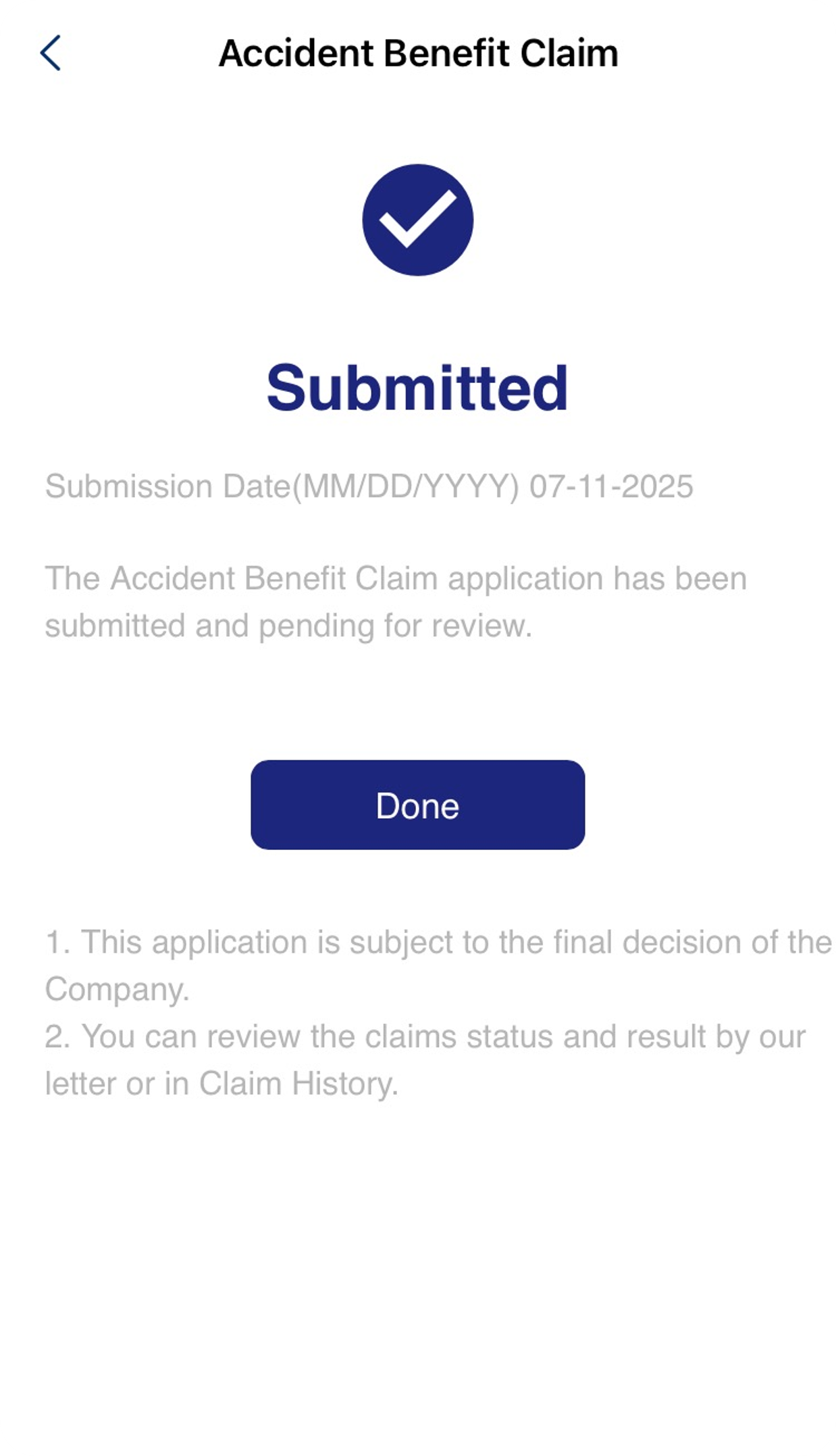 Submit Your Claim