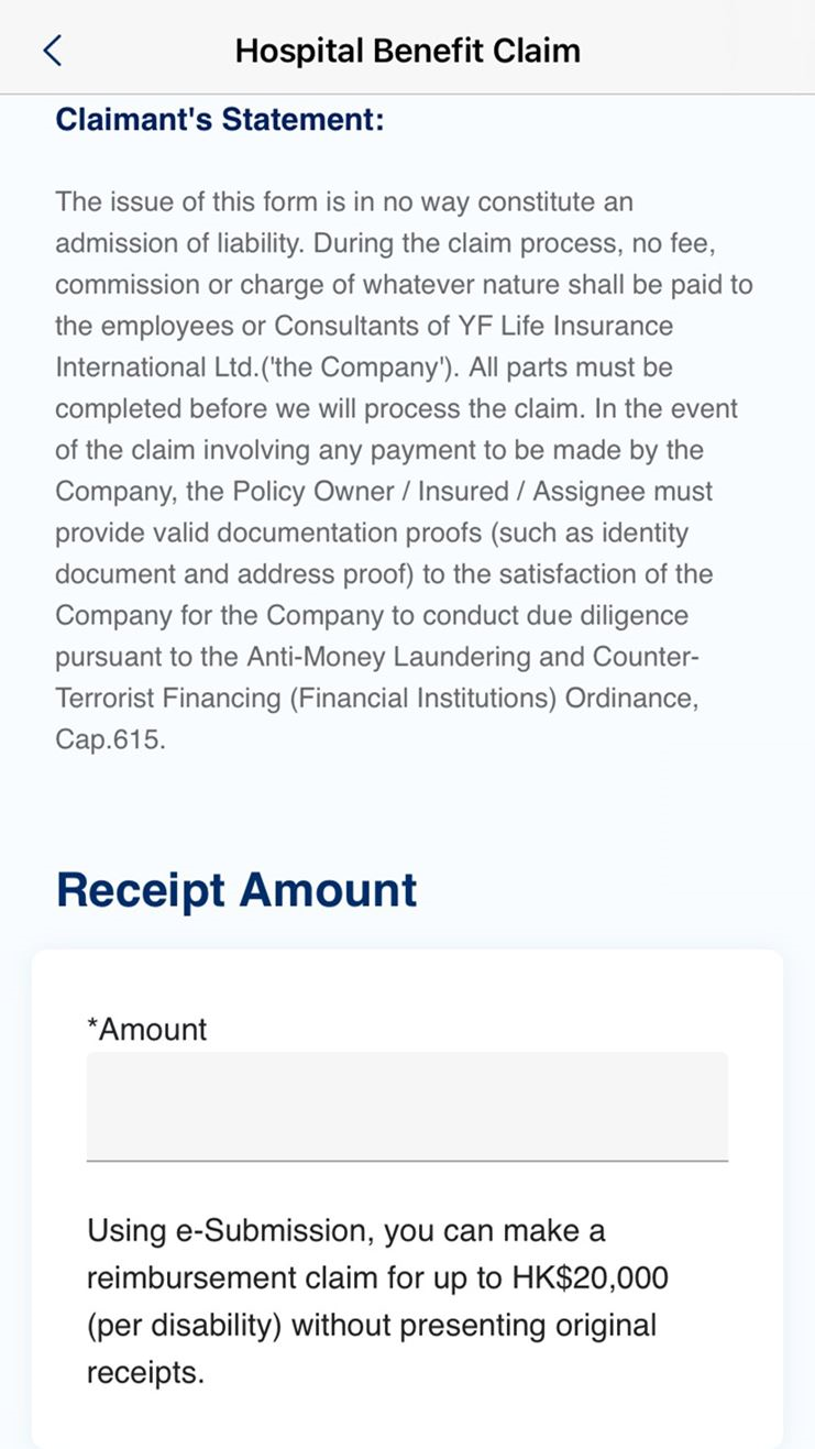 Enter details and upload documents