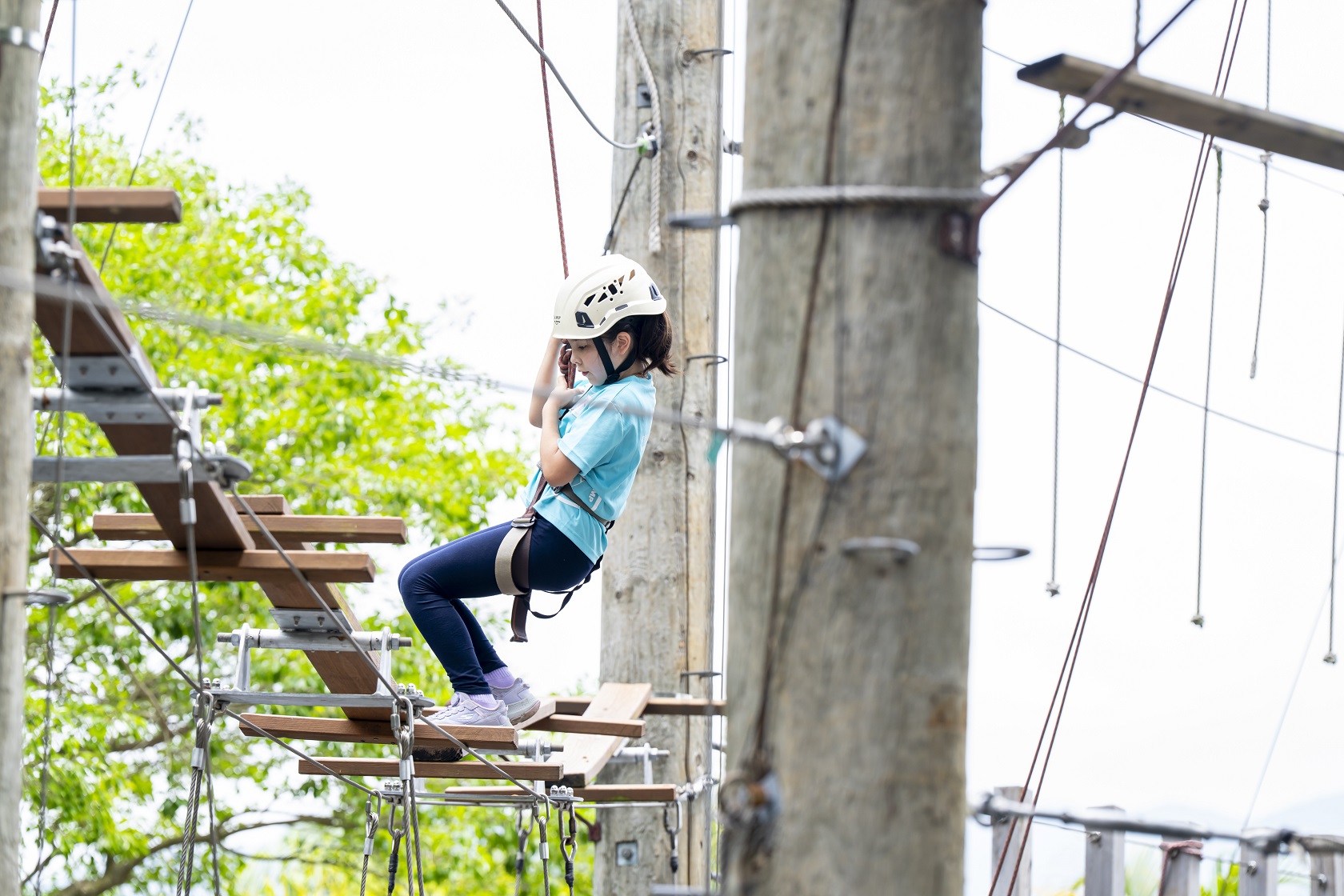 Candidates participated in the adventure challenge.